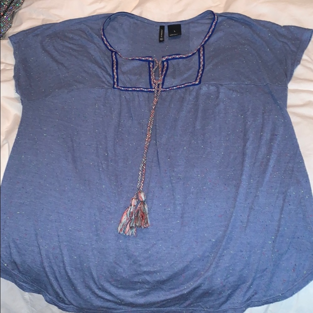 New Directions blue shirt. Size L